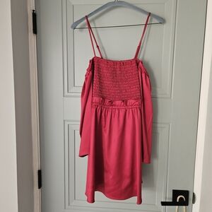 ALI & JAY Pink Off-Shoulder Dress